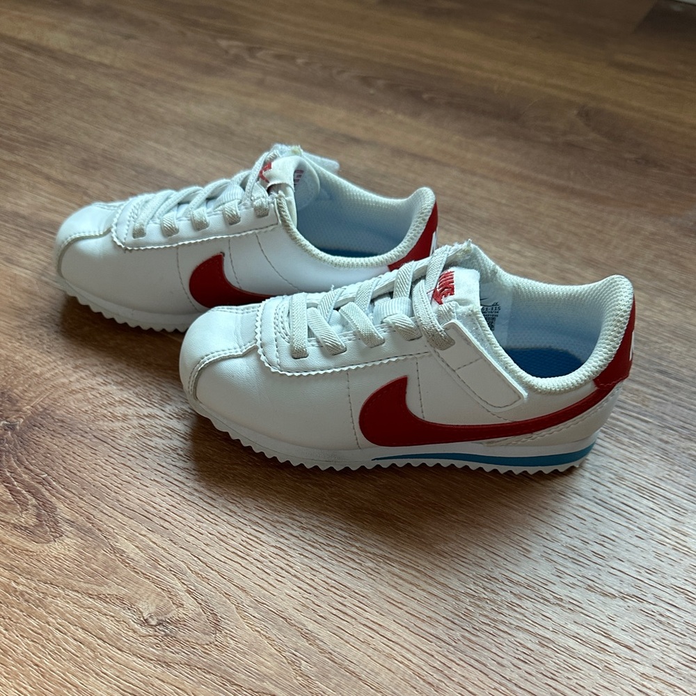 Nike Cortez toddler size 8C White and Red Sneakers